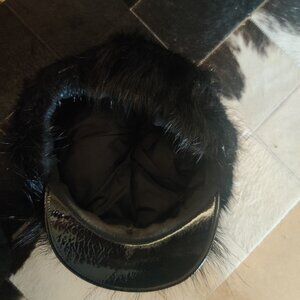 PRADA fur newboy cap size S New roomy fit